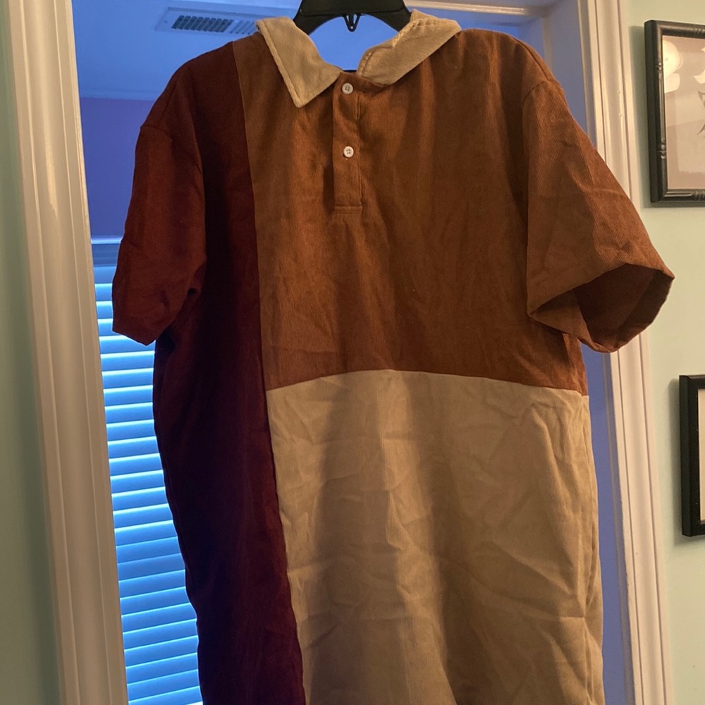 An amazing quality color block shirt